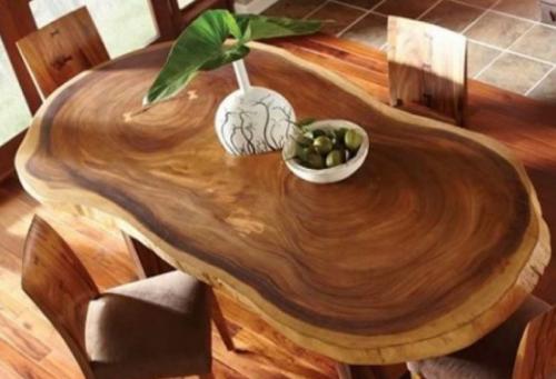 Стол со спила. Особенности столов из спилов