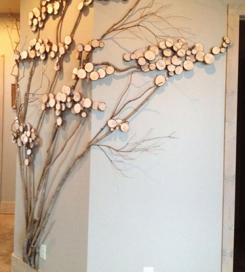 Спил дерева в интерьере. 10 потрясающих предметов декора из спилов дерева