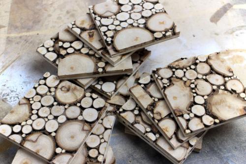 Спил дерева подставка. Подставки под горячее из дерева своими руками