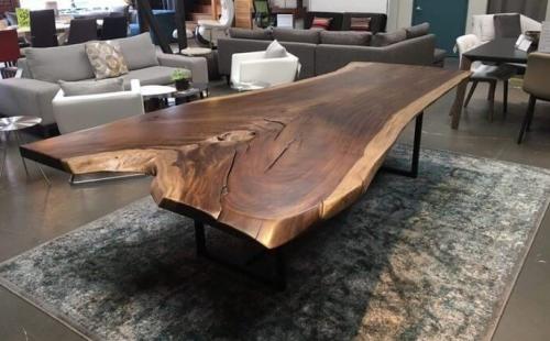 Стол со спила. Особенности столов из спилов