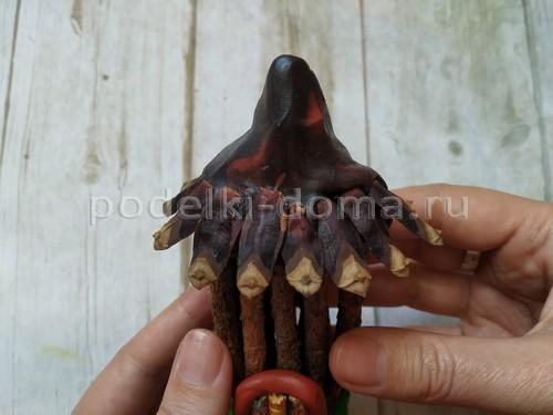 Поделка из веток домик. Домик и окошко — поделки из веточек