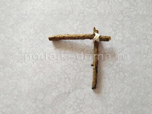 Поделка из веток домик. Домик и окошко — поделки из веточек