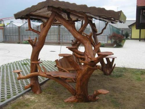 Мебель из пней и коряг своими руками. Как создать своими руками оригинальную и практичную мебель из коряг для дома или дачи