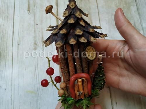 Поделка из веток домик. Домик и окошко — поделки из веточек