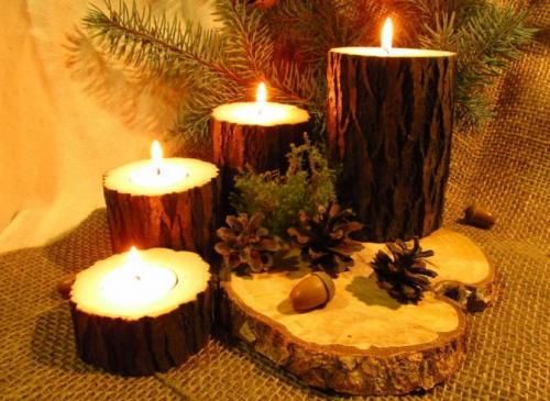 Новогодние поделки из спилов дерева. Поделки на Новый год 2021 из дерева своими руками: идеи