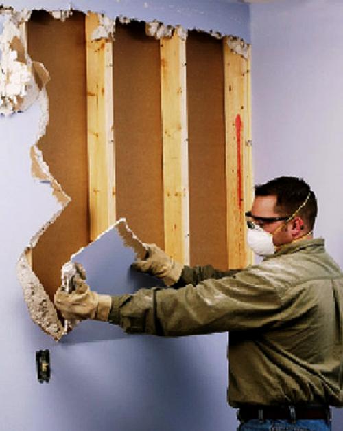 Демонтаж арки из гипсокартона. Демонтаж гипсокартона — сколько в среднем стоит?