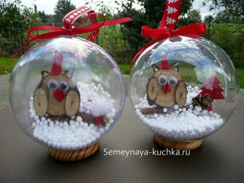 Поделки из спилов дерева на Новый год. на Новый Год.