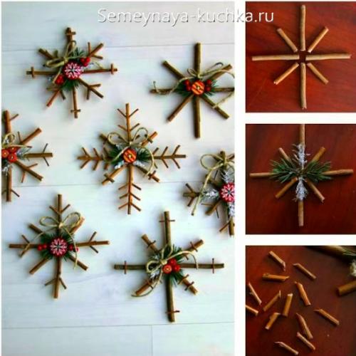 Поделки из спилов дерева на Новый год. на Новый Год.