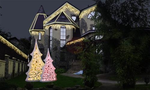 Как украсить дом снаружи на Новый год своими руками. Украшение фасада: самые топовые идеи к Новому 2022 году