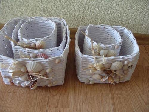 Плетение корзин из газетных трубочек. Начало плетения — формируем донышко 19 Плетение корзин из газетных трубочек. Начало плетения — формируем донышко 19