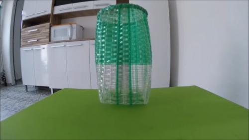 Плетение корзин из пластикового шнура. Корзина на основе веревки из пластиковой бутылки