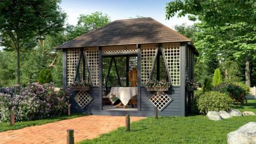 Беседка из металла и дерева своими руками. Беседка своими руками для дачи из дерева и металла. Как построить летнюю из подручных материалов беседку с мангальной зоной?