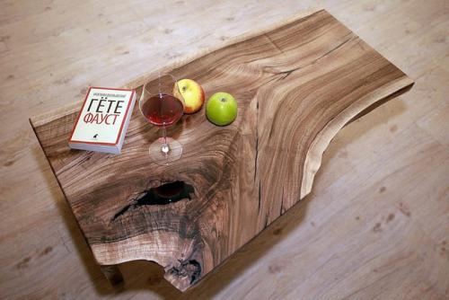 Обеденный стол из спила дерева. Стол из спила дерева – инструкция по изготовлению, уходу и использованию в дизайне (110 фото)