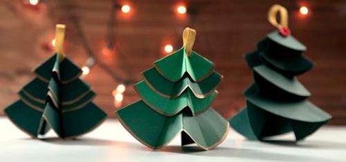 Большая елка своими руками из бумаги. Объемная елка своими руками: схемы и шаблоны для распечатывания