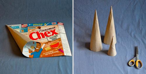 Мини елка своими руками. Используем шишки