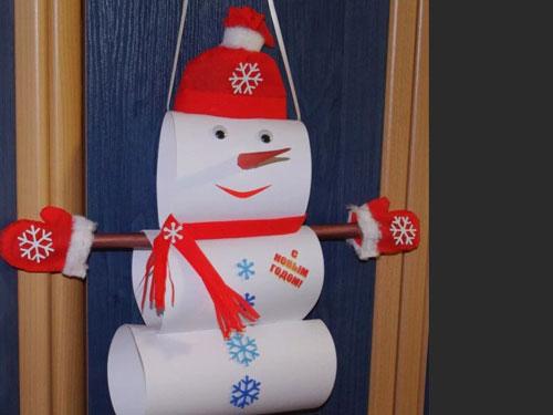 Новогодняя композиция своими руками в школу. Новогодние поделки из бумаги