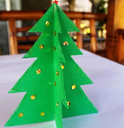 Новогодняя композиция своими руками в школу. Новогодние поделки из бумаги