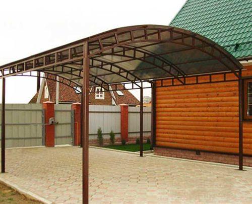 Арочный навес из поликарбоната своими руками. Как делать арочный навес из поликарбоната