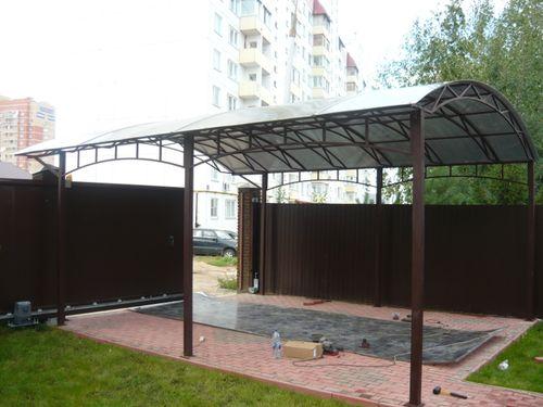 Арочный навес из поликарбоната своими руками. Как делать арочный навес из поликарбоната