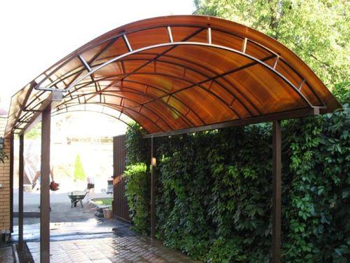 Арочный навес из поликарбоната своими руками. Как делать арочный навес из поликарбоната