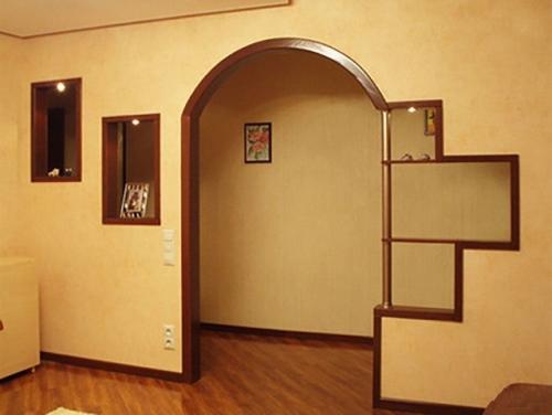 Как сделать арку в дверном проеме из двп. Как сделать арку в дверном проеме?