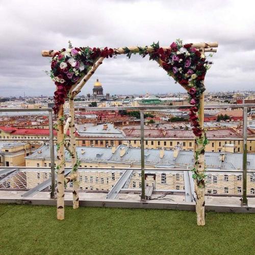 Свадебная арка из дерева. Форма и украшение деревянной свадебной арки