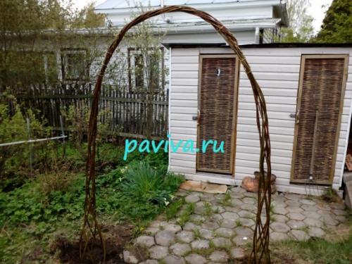 Арка из ивы своими руками. Арка для сада
