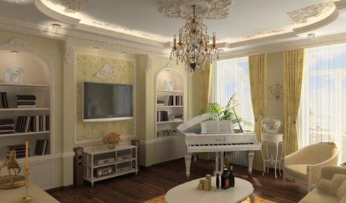 Арки в доме в гостиную. Фигурные