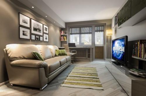 Бюджетный интерьер зала в хрущевке. Способы увеличения пространства