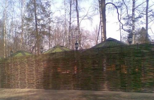 Забор из прутьев и ветвей. Из чего делают плетеный забор