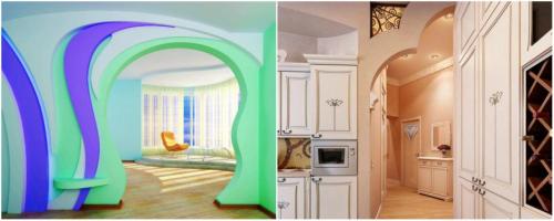 Красивые арки в доме. Арки из гипсокартона в дизайне интерьера