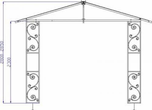 Беседка из металла чертежи. Тренировка фантазии под аккомпанемент геометрии