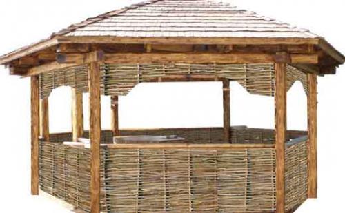 Беседка из лозы своими руками. Как делается беседка из лозы своими руками: этапы сооружения