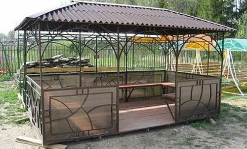 Беседка из деревьев. Материалы