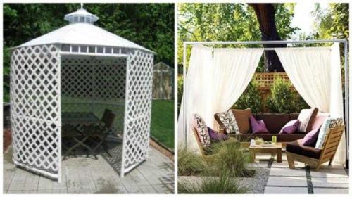 Беседка из деревьев. Материалы