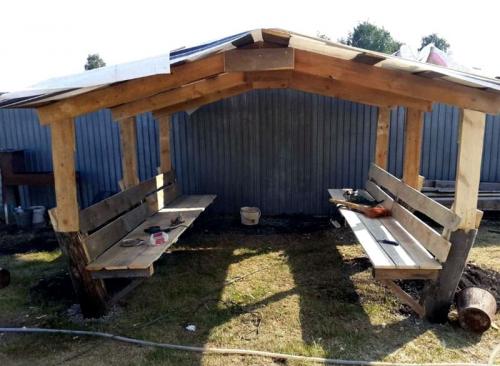 Беседка своими руками. Строительство беседки для дачи своими руками: чертежи, размеры, инструкции