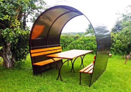 Круглая беседка с куполом своими руками. Самостоятельное сооружение ротонды – круглой беседки 07