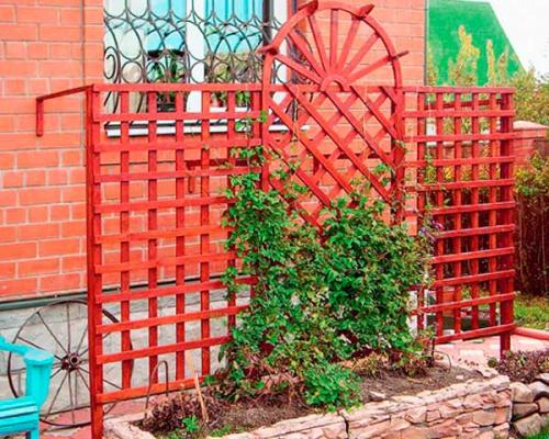 Деревянная шпалера своими руками