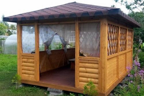 Самостоятельная постройка дачной круглой беседки. Типы беседок на даче