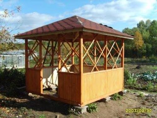 Беседка из бруса 3х3. Беседка 3 на 3 своими руками —, как правильно ее спроектировать и построить