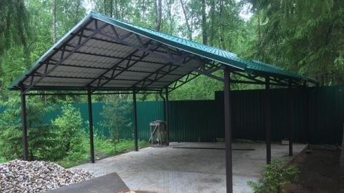 Навес для машины своими руками из металла чертежи. Разновидности навесов