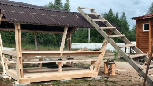 Беседка своими руками без затрат. Процесс изготовления беседки