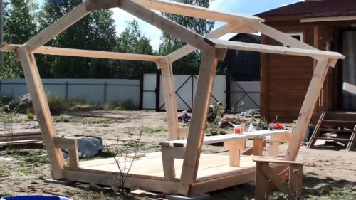Беседка своими руками без затрат. Процесс изготовления беседки