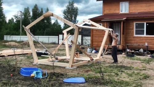 Беседка своими руками без затрат. Процесс изготовления беседки