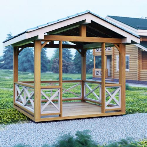 Беседка во дворе частного дома своими руками. Варианты постройки