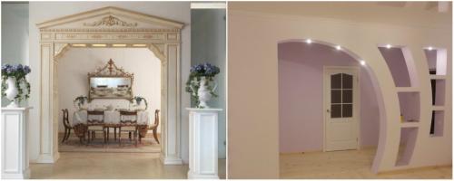 Интересные арки из гипсокартона. Арки из гипсокартона в дизайне интерьера