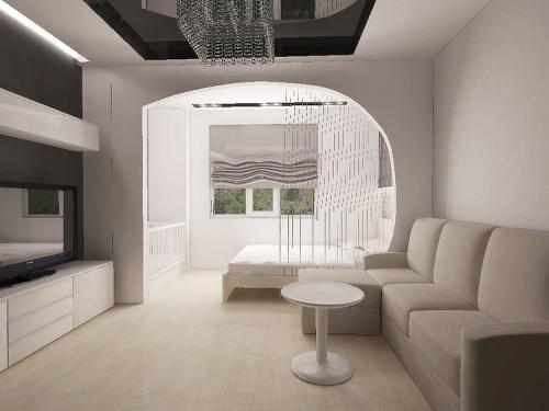 Интерьер гостиной с аркой. Арка в гостиной: ее основное предназначение