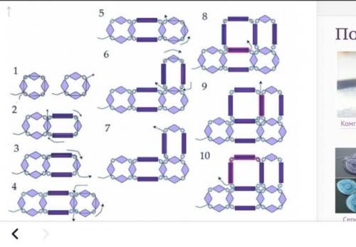 Плетение из бисера для начинающих браслеты. Схема плетения мужского браслета