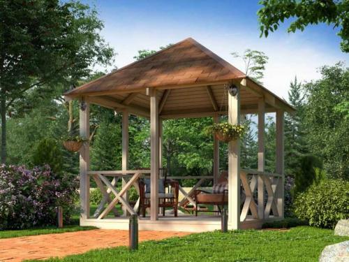 Беседки из дерева для дачи. Беседка из дерева — плюсы и минусы материала, типы беседок, мастер-класс по изготовлению и сборке своими руками