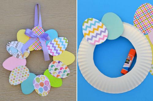 Пасхальный венок своими руками. Мастер-класс «Простой венок из расписанных яиц»